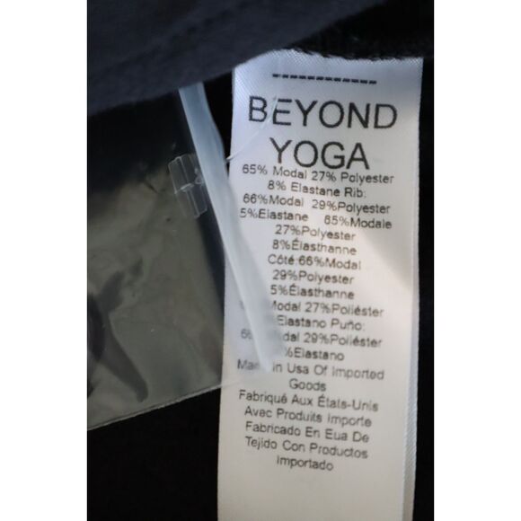Beyond Yoga CF2220 Women's Sz M Black Button Front Carefree Modal Cardigan - Picture 6 of 12